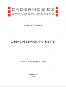Capa de Livro: Cadernos de Atenção Básica, n. 20 - Micronutrientes