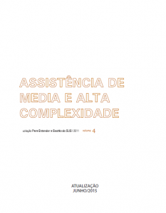 Capa de Livro: Assistência de Media e Alta Complexidade