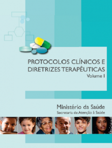 Capa de Livro: Protocolos Clínicos e Diretrizes Terapêuticas - Volume I