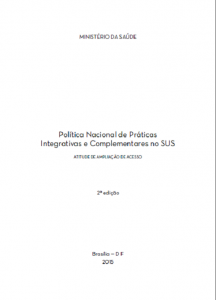 Capa de Livro: Política nacional de práticas integrativas e complementares no SUS : atitude de ampliação de acesso